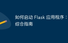 如何启动 Flask 应用程序：综合指南