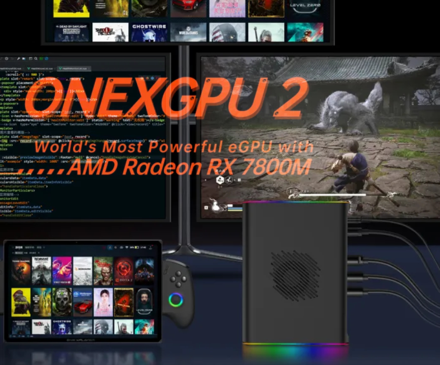 ONEXPLAYER OneXGPU 2 released as new eGPU with powerful AMD Radeon GPU and expansion options for $839