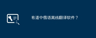 有道中俄语离线翻译软件？