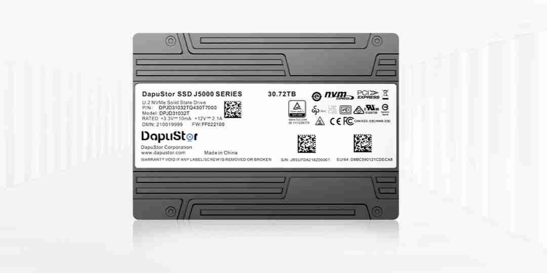 大普微推出 J5000 系列 30.72 \ 61.44 TB 大容量 QLC 企业级固态硬盘