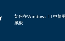 如何在Windows 11中禁用触摸板
