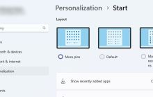 如何在Windows 11开始菜单上显示更多固定项目