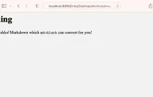 如何使用md-block在网页上呈现Markdown