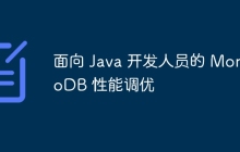 面向 Java 开发人员的 MongoDB 性能调优
