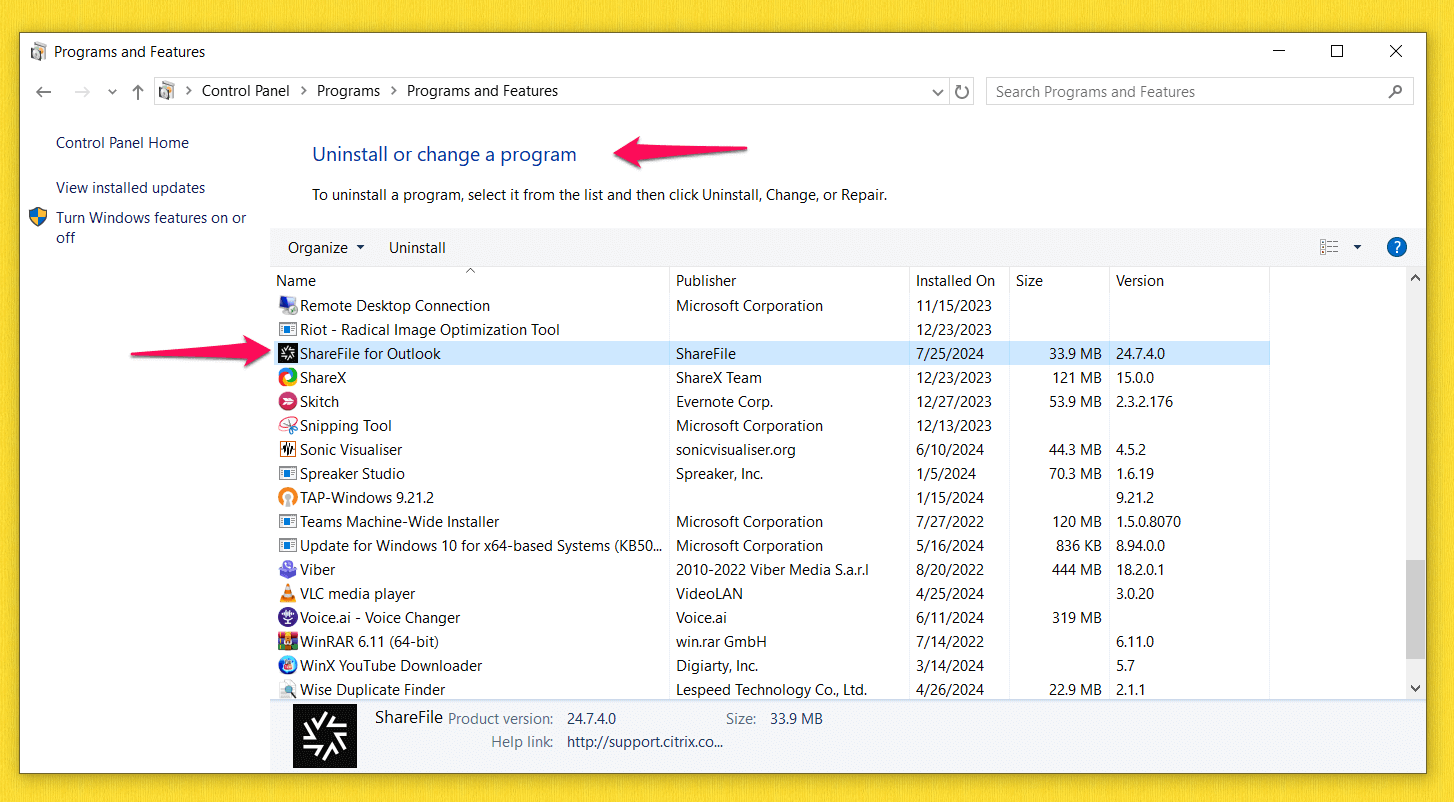 [SOLVED] ShareFile untuk Outlook Telah Melancarkan Ralat Pengecualian