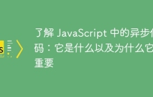 了解 JavaScript 中的异步代码：它是什么以及为什么它很重要
