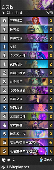 炉石传说传奇音乐节版本牧师攻略