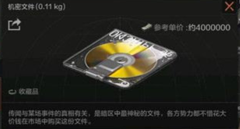 暗区突围农场机密文件固定刷新点