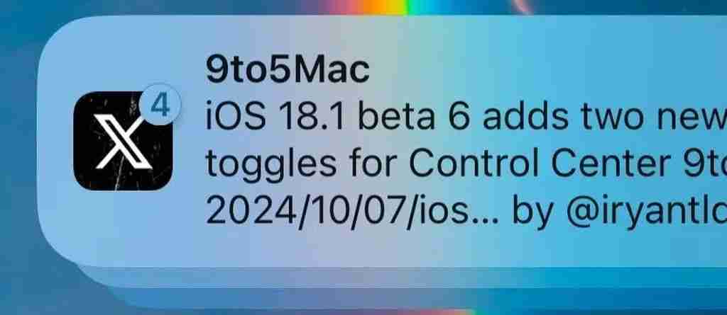 苹果 iOS / iPadOS 18.1 开发者预览版 Beta 6 发布:优化群组通知、新增应用动画、Apple Music 可分享音乐至 TikTok