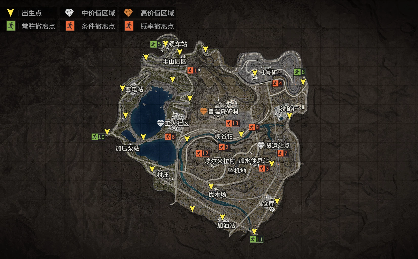 暗区突围s9矿区地图