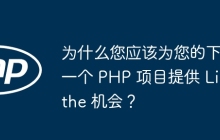 为什么您应该为您的下一个 PHP 项目提供 Lithe 机会？