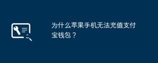 为什么苹果手机无法充值支付宝钱包？