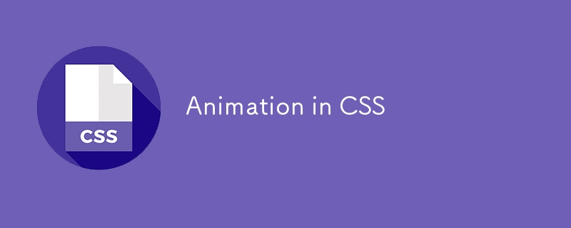 Animations en CSS