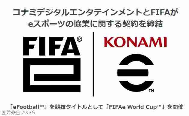 KONAMI与国际足联FIFA达成合作 举办电竞赛事FIFAe World Cup