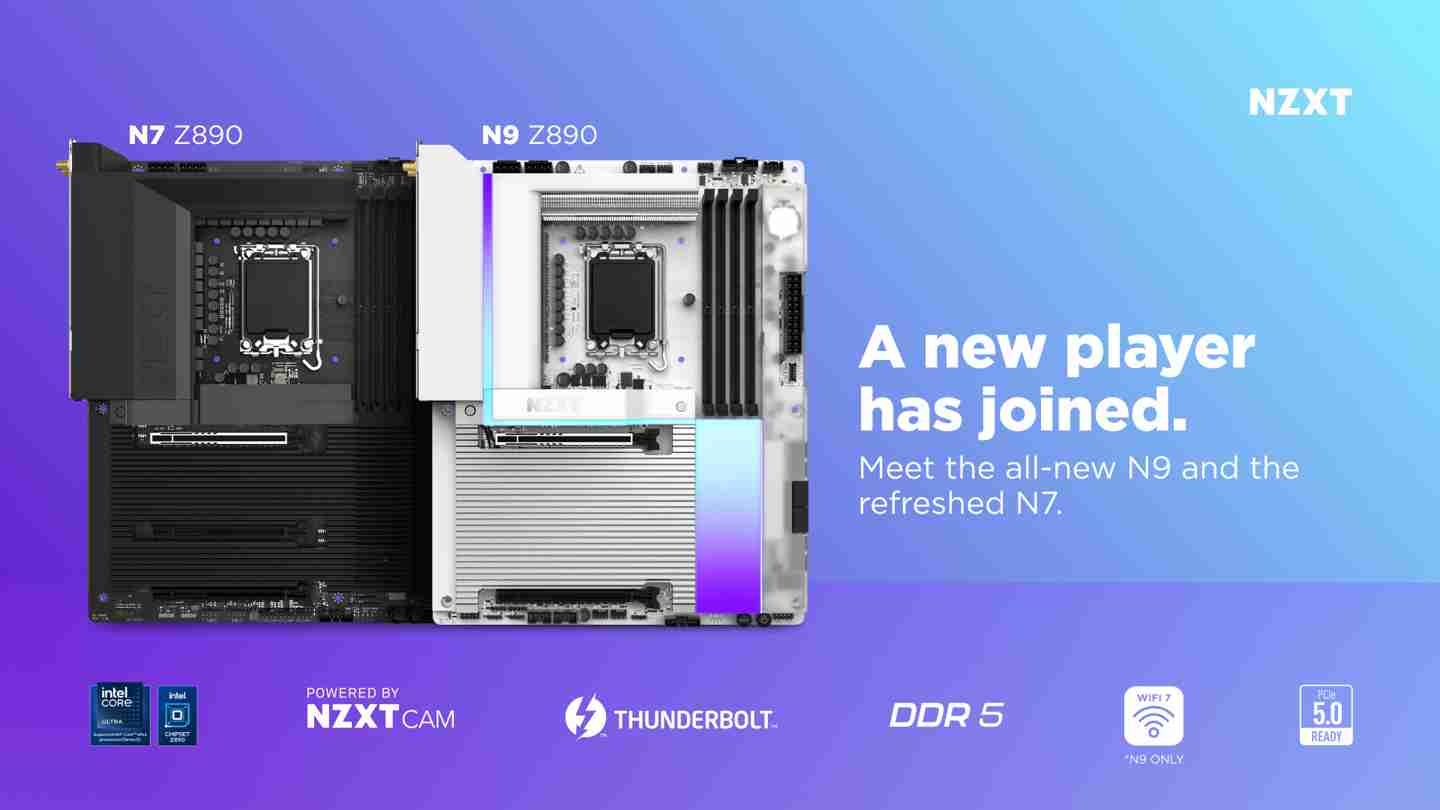 恩杰 NZXT 推出 N9、N7 两款 Z890 主板,2025 年一季度上市