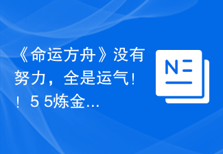 《命运方舟》没有努力，全是运气！！5+5炼金瓶子点法讲解