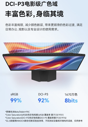 联合创新“24D1FC”23.8 英寸显示器开售:1080P 120Hz,399 元