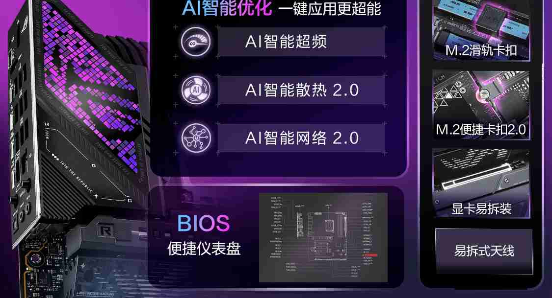 华硕发布 14 款 Z890 主板,最高 24+1+2+2 相供电设计