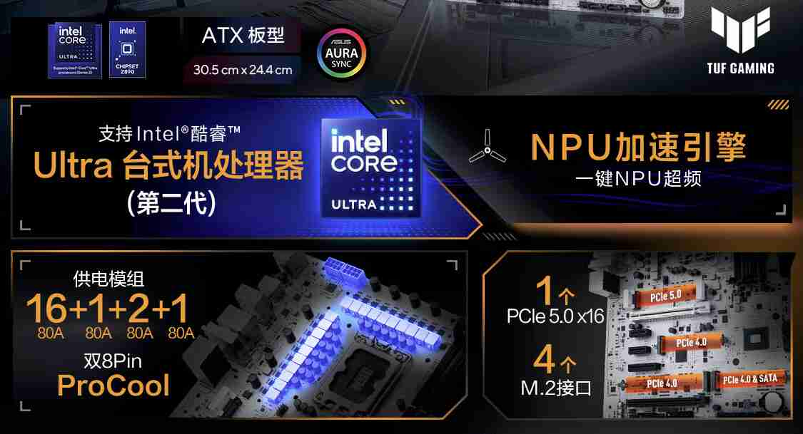 华硕发布 14 款 Z890 主板,最高 24+1+2+2 相供电设计