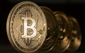 Bitcoin (BTCUSD) rose Monday, lifting shares of Coinbase Global (COIN) and other stocks linked to the cryptocurrency.