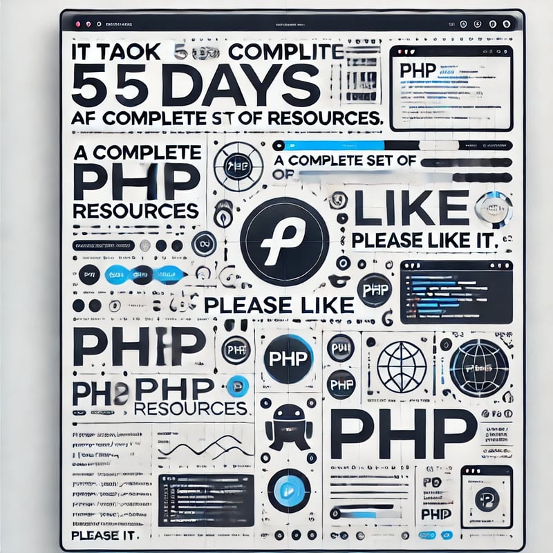 It took ays to compile a complete set of PHP resources. Please like it.