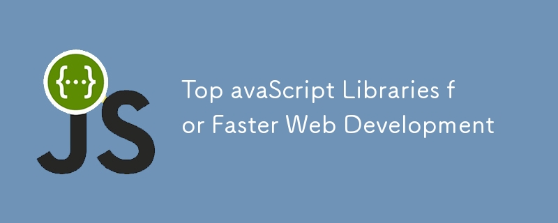 Meilleures bibliothèques avaScript pour un développement Web plus rapide