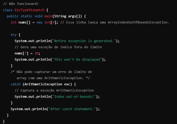未捕获异常的后果