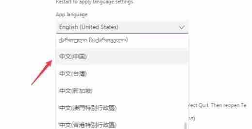 teams怎么设置中文-teams设置中文的方法