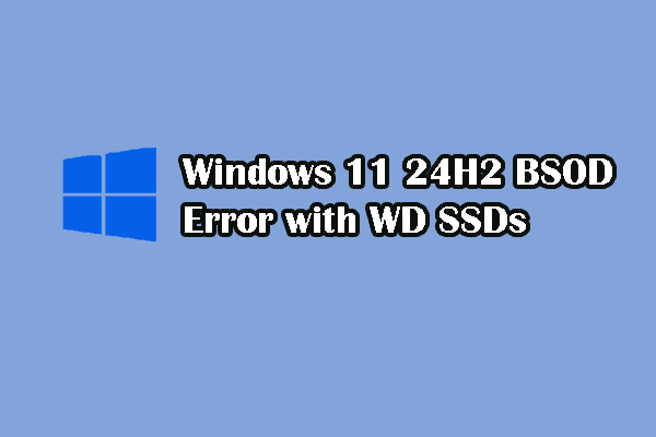 WD SSD 的 Windows 11 24H2 BSOD 錯誤：此處修正指南