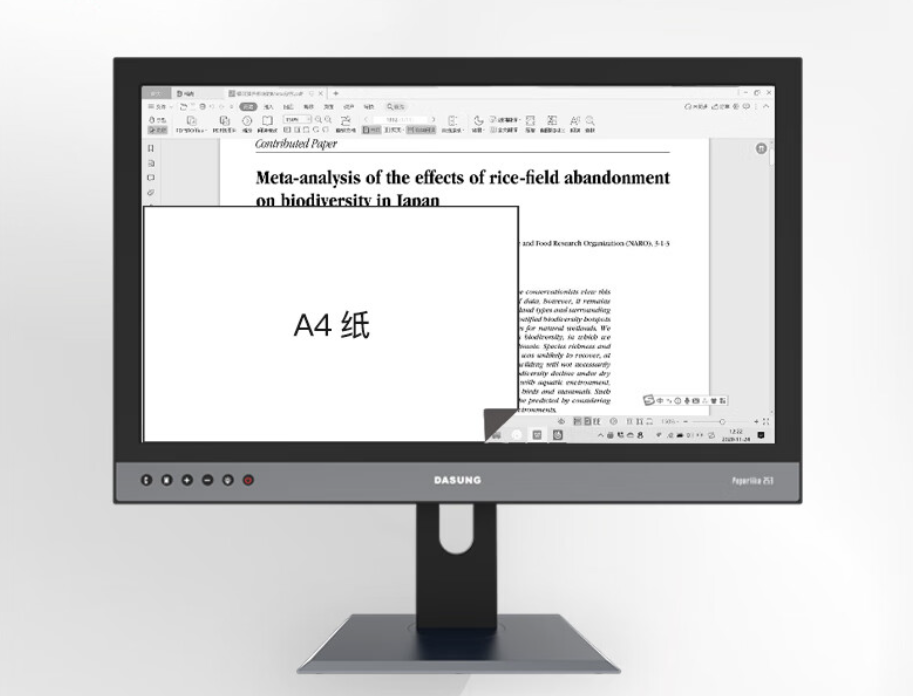 大上 Paperlike 253（革命者）墨水屏显示器发布：33Hz 高刷黑白屏，8499 元起