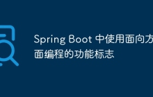 Spring Boot 中使用面向方面编程的功能标志