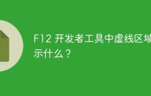 F12 开发者工具中虚线区域表示什么?
