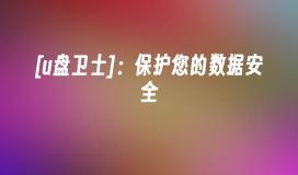 [u盘卫士]：保护您的数据安全