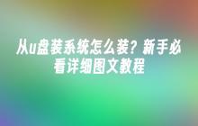 从u盘装系统怎么装？新手必看详细图文教程