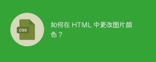 如何在 html 中更改图片颜色?