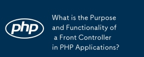 Quel est l'objectif et la fonctionnalité d'un contrôleur frontal dans les applications PHP ?