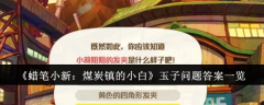 《蜡笔小新:煤炭镇的小白》玉子问题答案一览