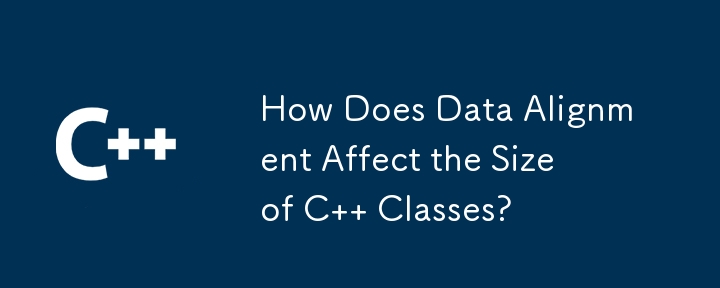 How Does Data Alignment Affect the Size of C   Classes?