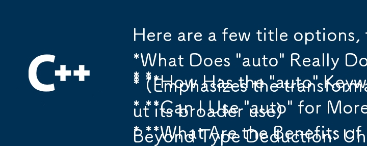 Here are a few title options, focusing on the question format and highlighting the key point of the article:

* **What Does \