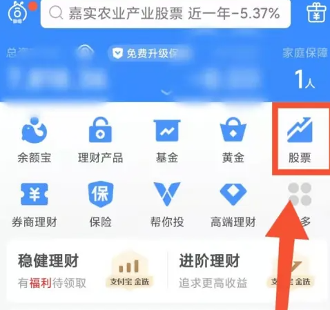 支付宝股票晴雨表在哪看