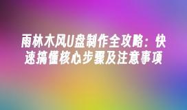 雨林木风U盘制作全攻略：快速搞懂核心步骤及注意事项