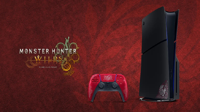 PlayStation将推出《怪物猎人荒野》PS5限定版主机外壳与手柄
