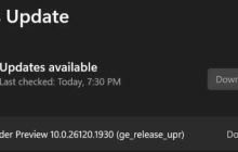 Win11 Dev 26120.1930 预览版更新补丁KB5044388(附更新修复介绍)