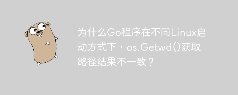 为什么Go程序在不同Linux启动方式下，os.Getwd()获取路径结果不一致？-小浪资源网