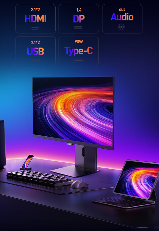 HKC“OG32UK”31.5 英寸显示器开售:4K 240Hz / FHD 480Hz 双模切换,7999 元