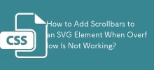 How to Add Scrollbars to an SVG Element When Overflow Is Not Working?
