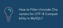 Bagaimana Menapis Aksara Unikod untuk Keserasian UTF-8 dalam MySQL?