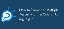 Bagaimana untuk Mencari Berbilang Nilai dalam Lajur Menggunakan SQL?