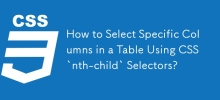如何使用 CSS `nth-child` 选择器选择表中的特定列？