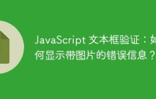 JavaScript 文本框验证:如何显示带图片的错误信息?